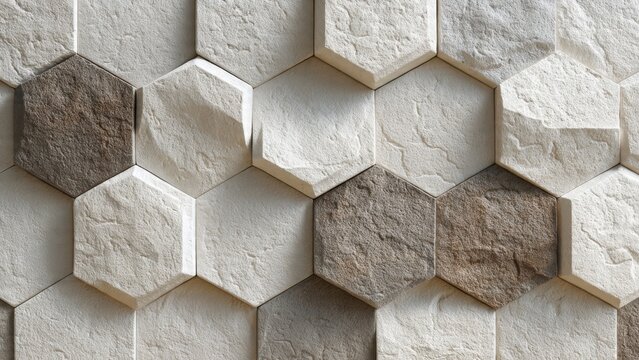 Hexagonal Stone Wall Texture