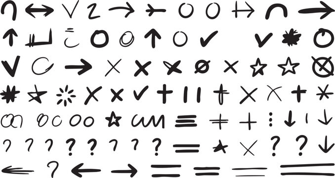Handwritten mathematical and logical symbols on paper