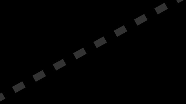 Abstract diagonal animation dashed