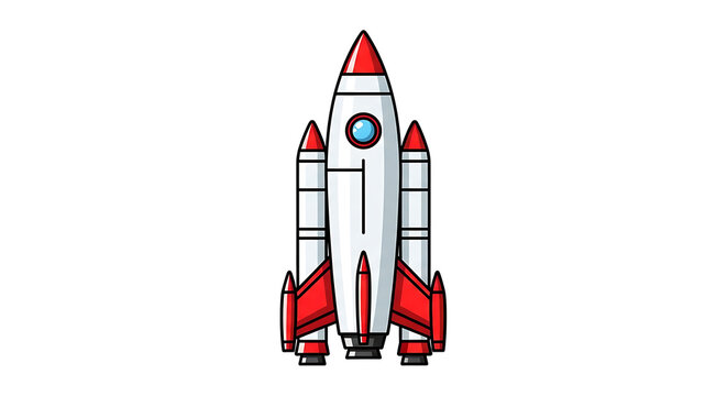 Pixel art rocket ship launching into space, retro video game style, vector illustration of spaceship, exploration, discovery