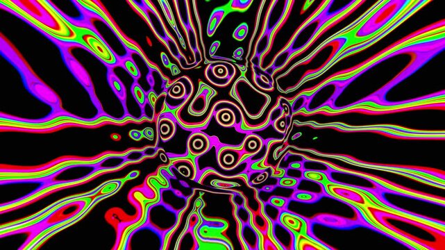 Pop Art Style Space and Time Hypnosis, Looped Animation