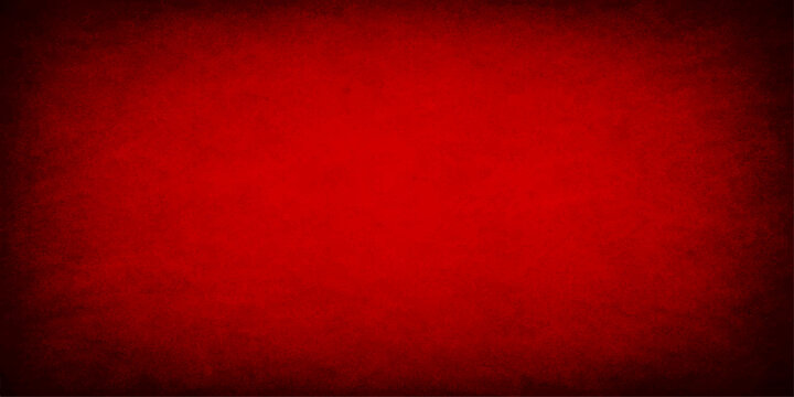 Vibrant solid red background with grunge texture and elegant touch.