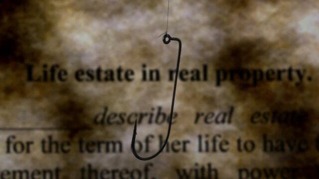 Phishing Concept Targeting Real Estate Life Estate Document