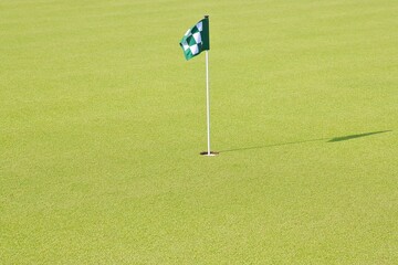 Obraz premium Golf Course on a sunny overcast day.