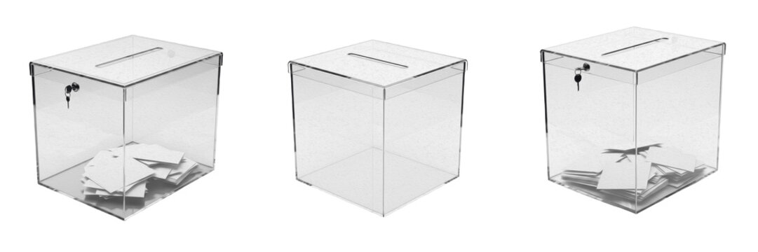 Transparent Acrylic Ballot Box for Voting, Suggestion Box for Office, Clear Donation Bin with Slot, Square Plastic Display Case, Feedback Collection Container, Secure Voting Box.
