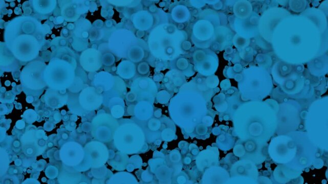 blue water drops background motion. abstract blue fire motion background. blue ink motion background