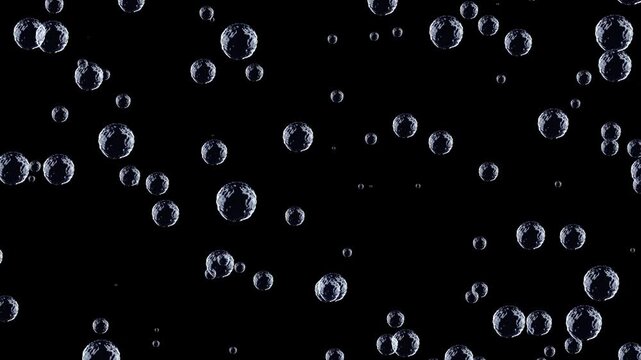 seamless pattern of water bubble. abstract bubble motion background