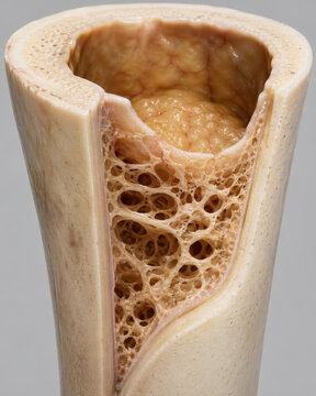 Endosteum Lining Trabeculae and Medullary Cavity Cutaway