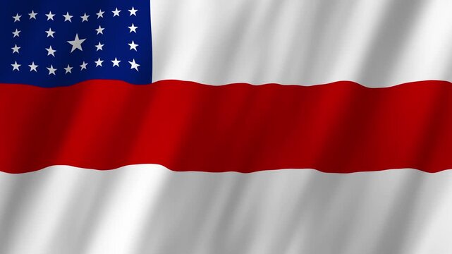 Amazonas State Flag Brazil 4K Realistic Waving Bandeira do Amazonas