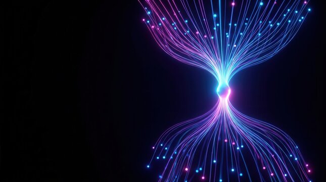 Complex information science and machine learning data visualization in cyberspace.