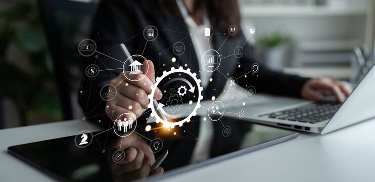 A business process automation and operations management system. A concept for integrating and automating core business functions for efficiency. Motif