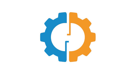 Obraz premium Stylized, minimalist vector graphic of a human brain with a large blue water droplet falling onto its surface, symbolizing hydration and cognitive health.