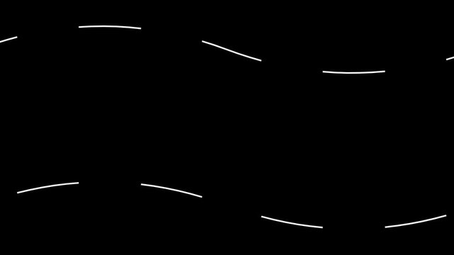 Abstract white dashed animation