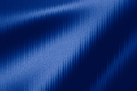 Abstract Deep Royal Blue Gradient Background With Vertical Blur Streak Diagonal Wave And Dark Navy Shadow Tone