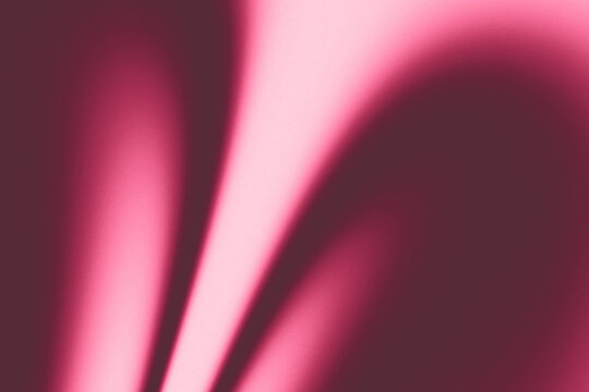 Abstract Dramatic Dark Wine, Red Pink Gradient Background With Glowing Curved Arc And Soft White Pink Glow