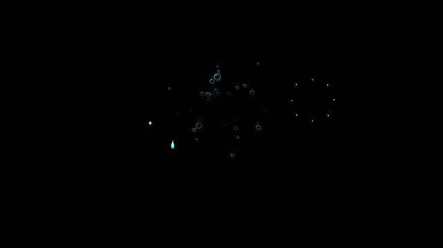 abstract 2D effect empty title montage reveal effect with alpha channel