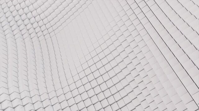Waves glass cylinders. Computer generated 3d render