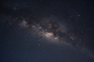 Fototapeta premium 澄んだ場所で夜空に星が輝きます