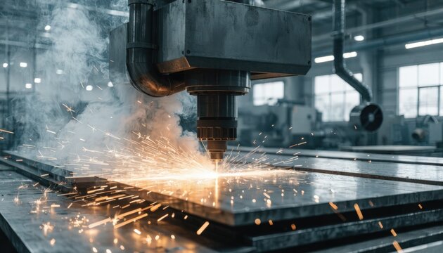 Medium shot of fiber laser marking precise serial IDs on industrial instruments showcasing accurate highspeed permanent etching for reliable traceability in manufacturing.