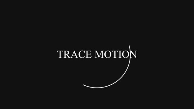 Minimalist circular animation abstract
