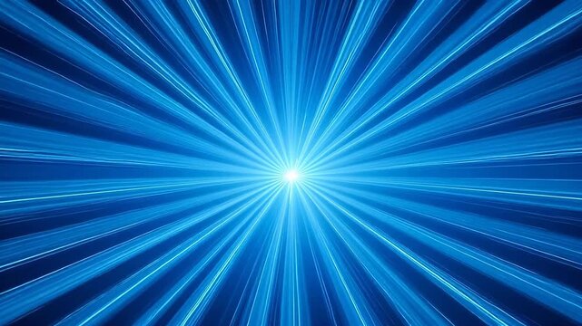 Blue light rays emanating from center