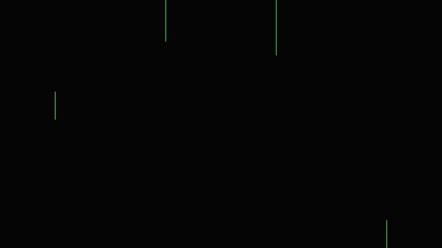 Minimalist green line animation