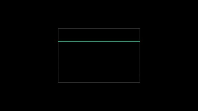 Minimalist green line animation