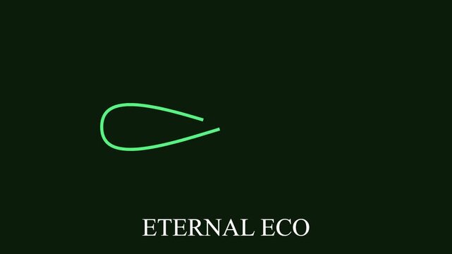 Minimalist green line animation