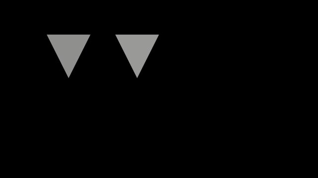Minimalist grey triangle animation