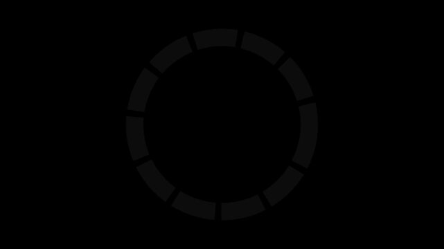 Minimalist loading animation spinner