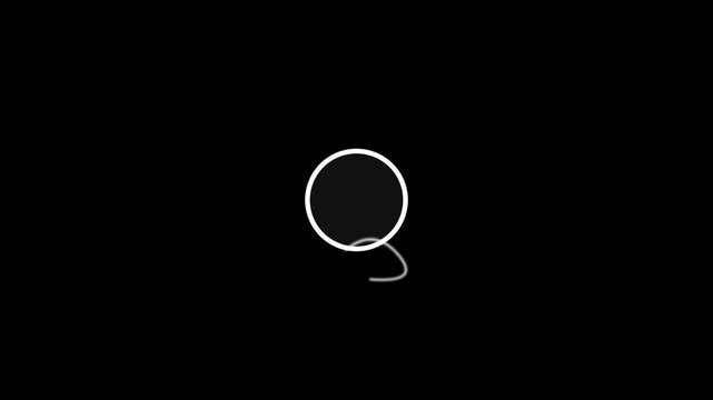 Minimalist loading animation spinner