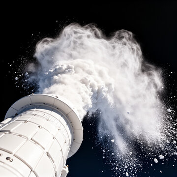 Stratospheric Aerosol Injection Nozzle Spraying Calcite Particles for Solar Geoengineering and Climate Mitigation