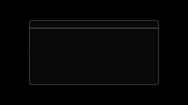 Minimalist lower third animation