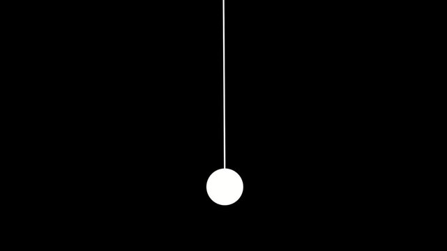 Minimalist pendulum animation physics
