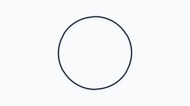 Morphing Geometric Shapes Animation, Minimalist Smooth Transition from Triangle to Circle, Clean Modern Motion Graphic, Professional UI/UX Design Element