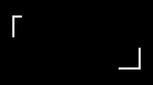 Minimalist white corner animation