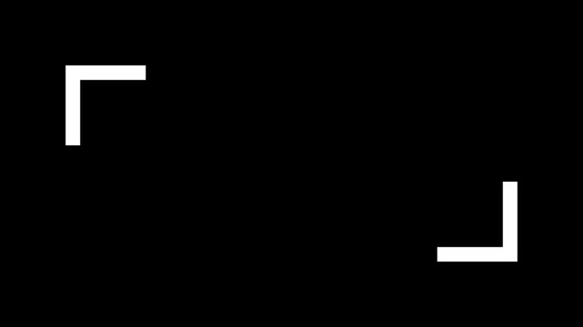 Minimalist white corner animation