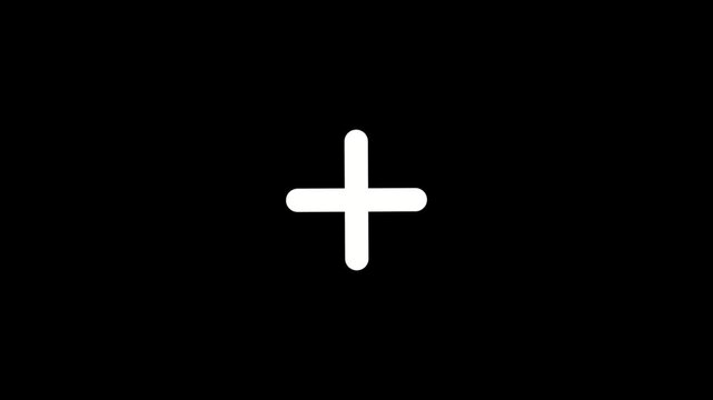 Minimalist white plus animation