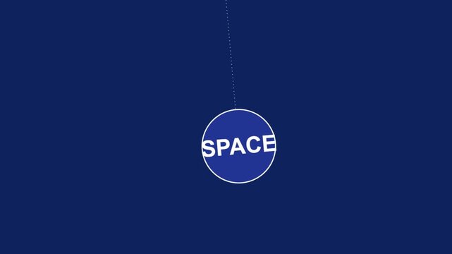 Pendulum motion space animation