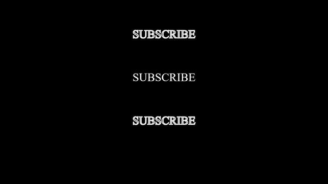 Subscribe button call animation