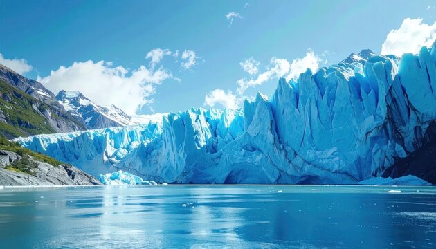 Majestic Perito Moreno Glacier in Patagonia Argentina.
