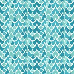 Abstract Blue Green Teal Scale Pattern Seamless Texture Background © aa