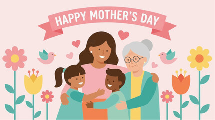 Fototapeta premium happy mothers day