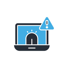 cyber hack icons minimalist flat style design, cyber hack Vector illustration on white background © nok