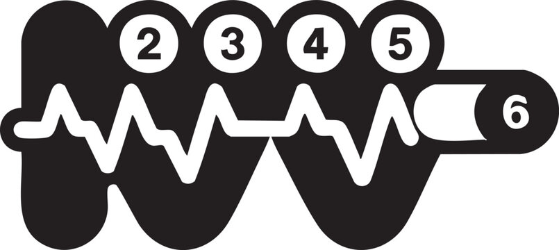 Modern digital interface concept showing a hand selecting option 6 on a stylized numeric keypad, ideal for health, fitness, wellness apps, and user experience design in tech and lifestyle marketing.