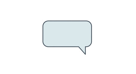 Fototapeta premium Speech bubble icon for communication.