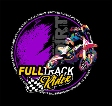 Motocross full track rider