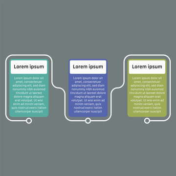 Connected infographic layout with linked steps and modern design