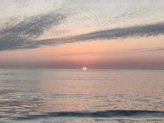 Obraz premium Beautyful sunset at the beach