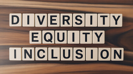 Fototapeta premium Diversity Equity Inclusion Tiles emphasizing urban lifestyle and city dynamics